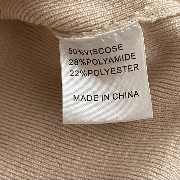 Merokeety Tan Sweater Dress Size Small - Picture 12 of 14